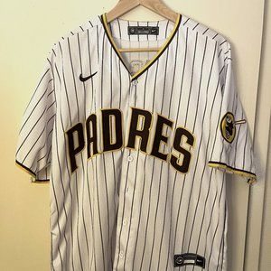 San Diego Padres Fernando Tatis White Pinstrip Jersey Large
